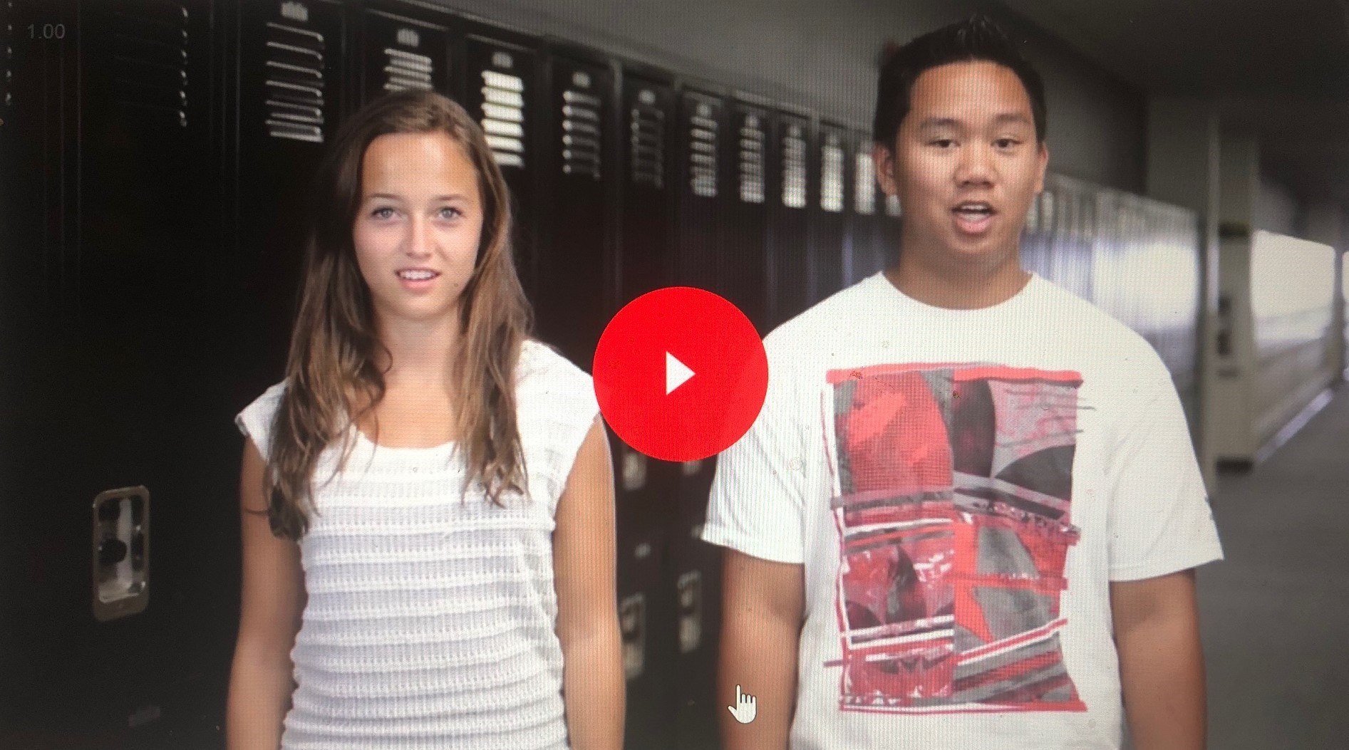 High school kids sharing